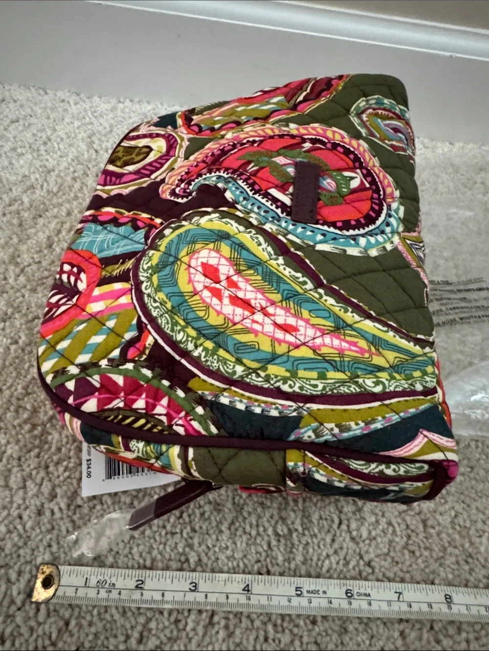 Vera Bradley Heirloom paisley cosmetic bag - NWT